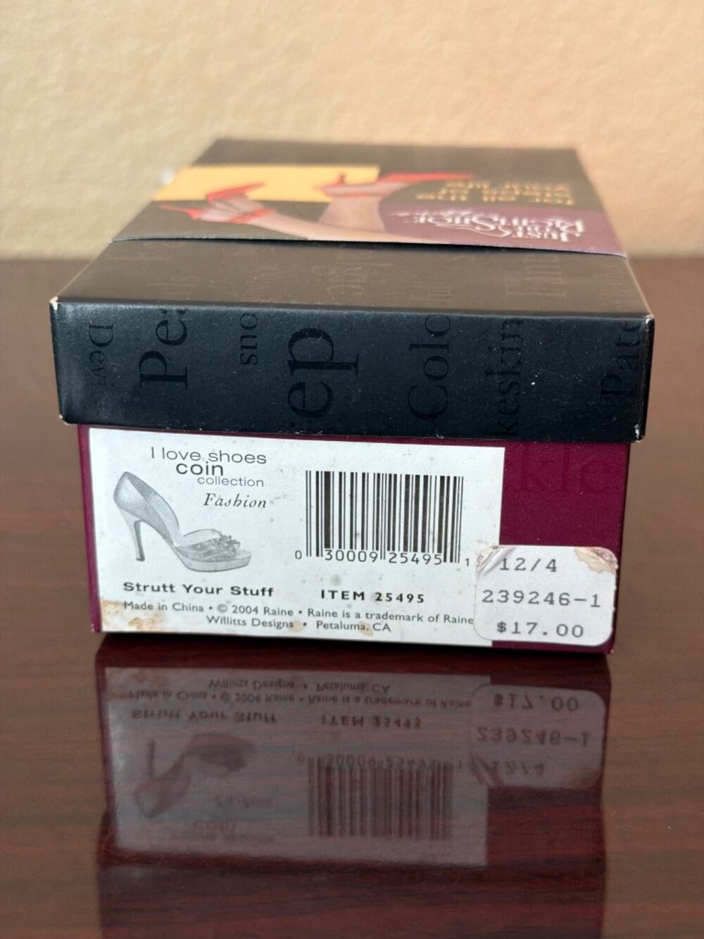 2004 Just the Right Shoe by Raine “Strutt Your Stuff” Love Shoe Coins Pre-owned - Picture 13 of 13
